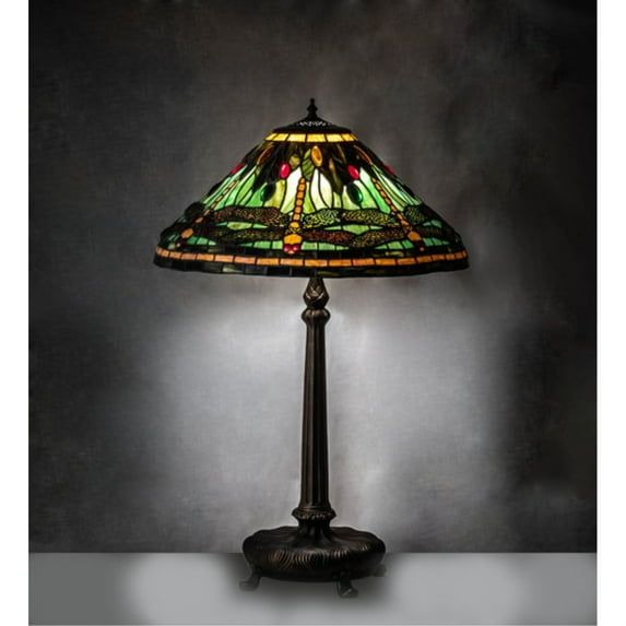 52441 Meyda 31" High Tiffany Dragonfly Table Lamp