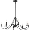 thumbnail image 1 of Kichler 52456 Freesia 8 Light 38" Wide Taper Candle Chandelier - Black, 1 of 11