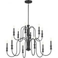 thumbnail image 1 of 52472BK Kichler Lighting Karthe - 12 Light 2-Tier Chandelier In Homestead Style-29.75 Inches Tall and 42 Inches Wide-Black Finish    -Traditional, 1 of 11