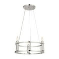 thumbnail image 1 of 52493PN Kichler Lighting Rosalind - 3 Light Chandelier In Traditional Style-6.5 Inches Tall and 19.5 Inches Wide-Polished Nickel Finish, 1 of 9