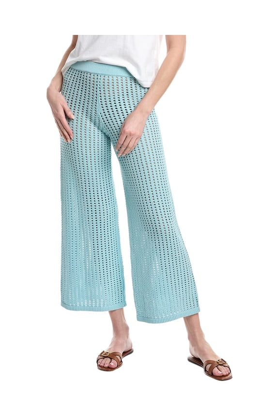 womens Pointelle Pant, s, Blue