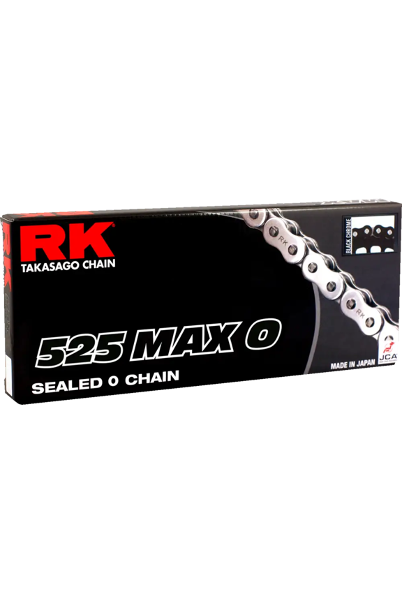 RK 525 Max O 120 Links Black and Chrome Drive Chain