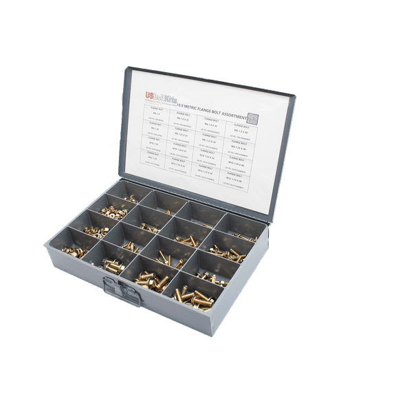 525 Piece Metric Class 10.9 Flange Bolt Assortment