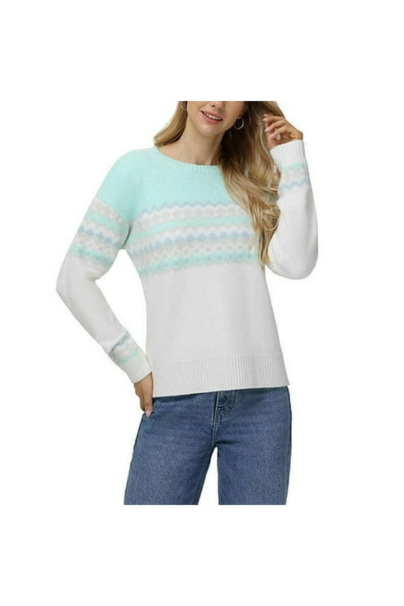 525 Women's Sweater Aqua Small