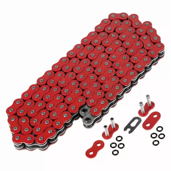 525 X 120 Links Motorcycle Atv Red O-Ring Drive Chain 525-Pitch 120-Links