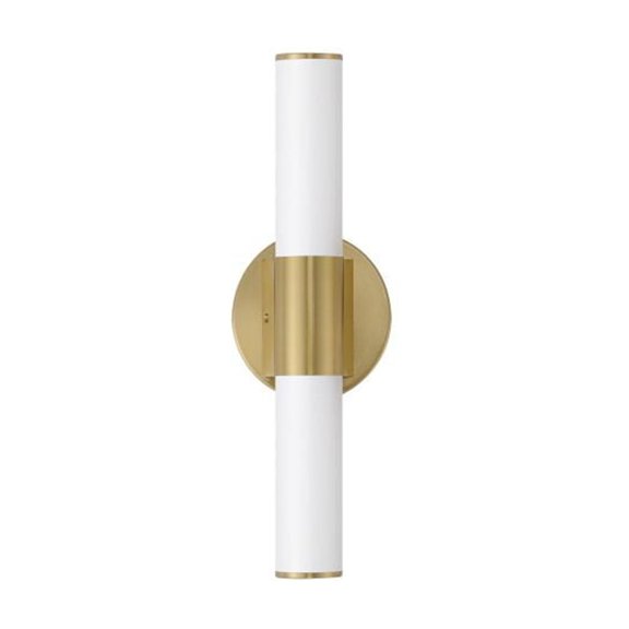 52500WTNAB Maxim Lighting Tubo - 20W 1 LED Bath Vanity-3.5 Inches Tall and 18 Inches Wide-Natural Aged Brass Finish