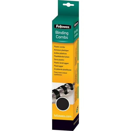 Fellowes Plastic Comb Bindings Black 3/4 52509