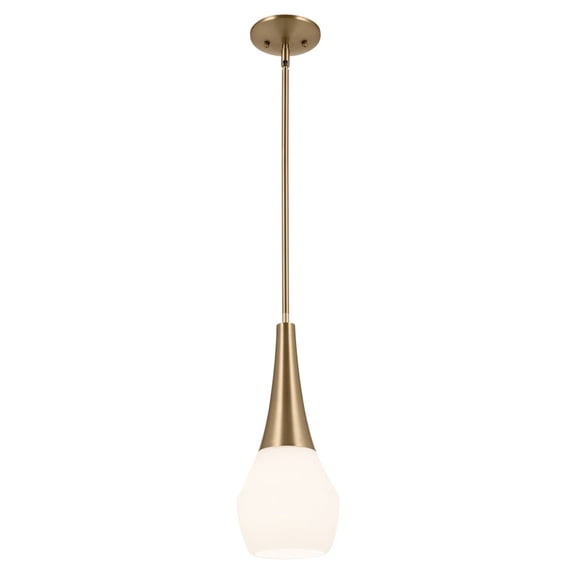52529CPZ Kichler Lighting Deela - 1 Light Pendant-17 Inches Tall and 7 Inches Wide-Champagne Bronze Finish