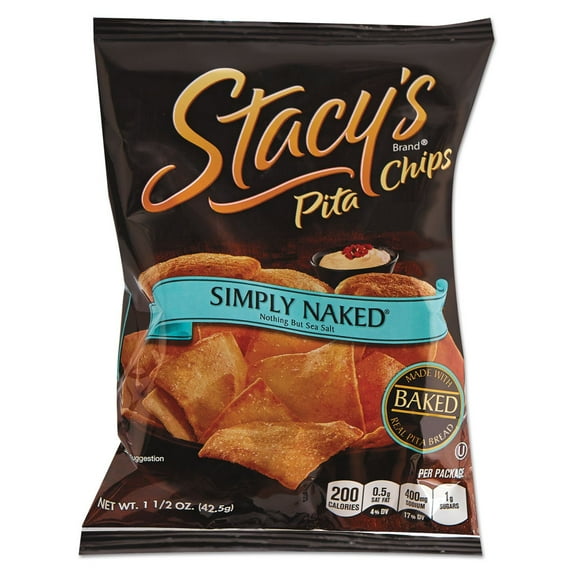 Stacy's Pita Chips, 1.5 oz Bag, Original, 24/Carton, Each