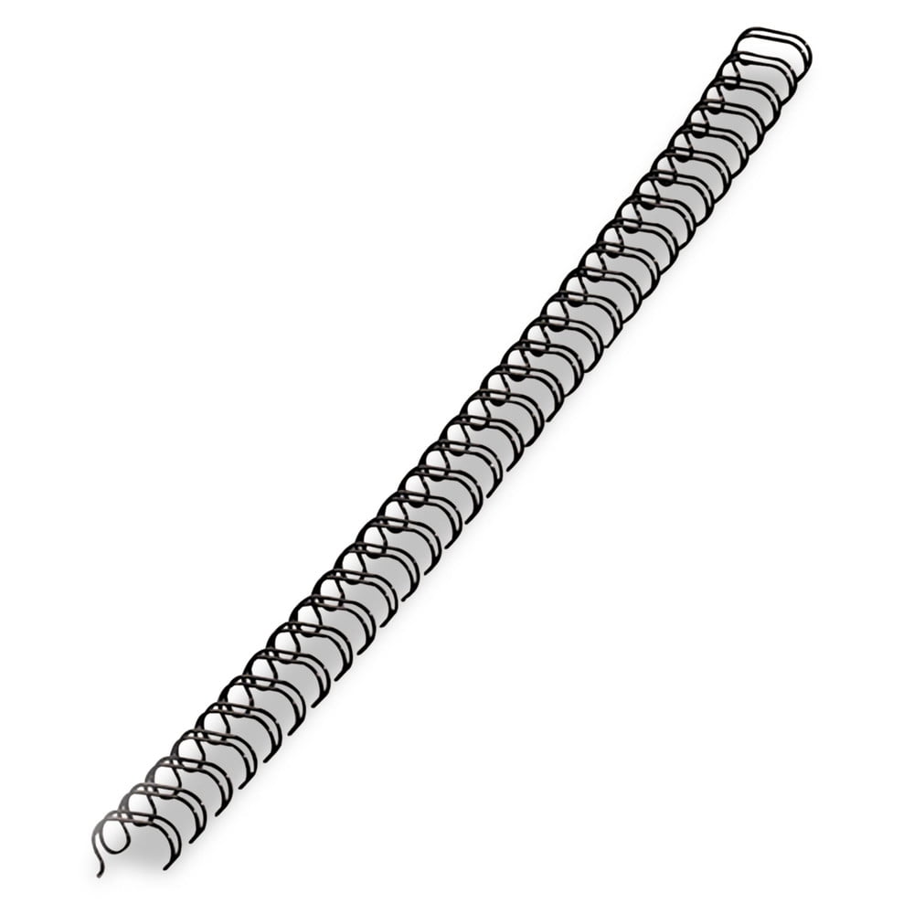 Fellowes Mfg Co. 5255601 9/16 in. Diameter 130-Sheet Capacity Wire Bindings - Black (25/Pack)