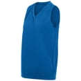 thumbnail image 1 of 525A Ladies Wicking Mesh Sleeveless Jersey, Royal Blue - Extra Large, 1 of 2