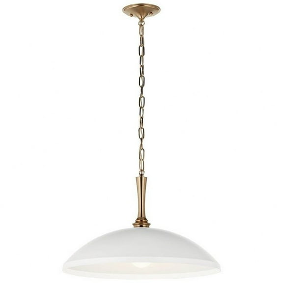 52638WH Kichler Lighting Delarosa - 1 Light Pendant In Traditional Style-12.25 Inches Tall and 20.25 Inches Wide-White Finish
