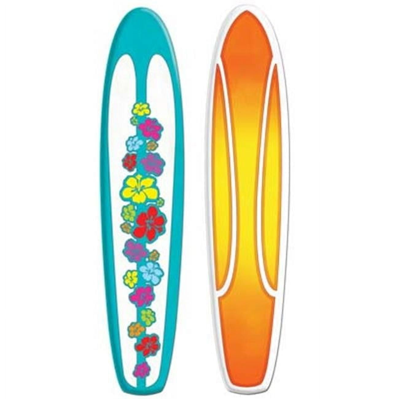 5'1 Multicolor Jointed Surfboard Luau Decor
