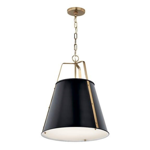 52711BK-Kichler Lighting-Etcher - 2 Light Pendant-22.5 Inches Tall and 18 Inches Wide-Black Finish
