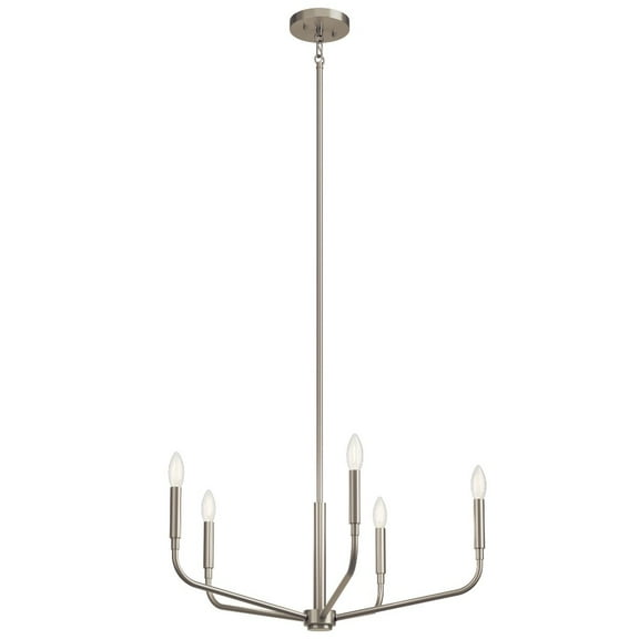 52717NI Kichler Lighting Madden - 5 Light Chandelier-17 Inches Tall and 26 Inches Wide-Brushed Nickel Finish