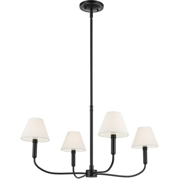52766BK Kichler Lighting Eadie - 4 Light Medium Chandelier-15 Inch Tall and 30.75 Inch Wide-Black Finish
