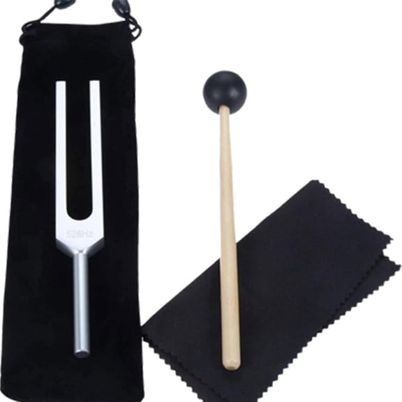 528Hz Therapeutic Metal Tuning Fork for Relaxation & Meditation, Aluminum Alloy, 8.5 Inch