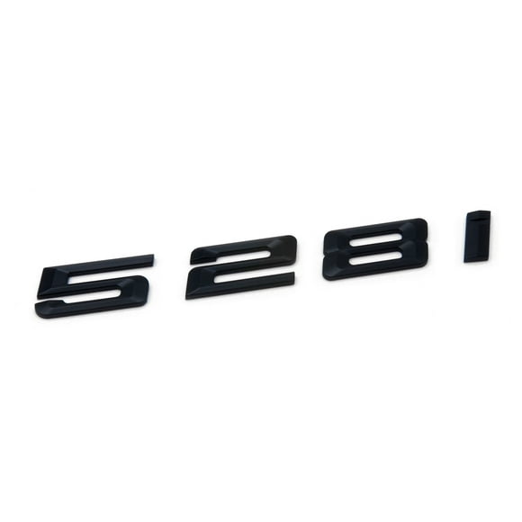 528i Matte Black Trunk Lid Car Rear Badge Emblem Decal Number Letter for BMW 5 Series E60 E61 F10 F11