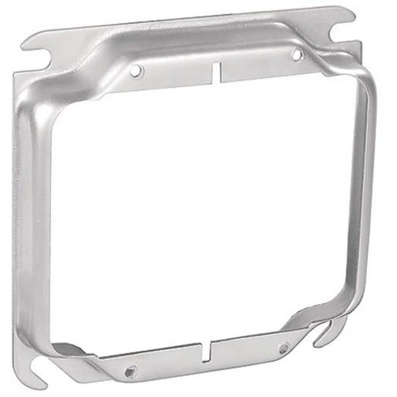 4-inch Steel Metallic 2-Gang Square Device Cover