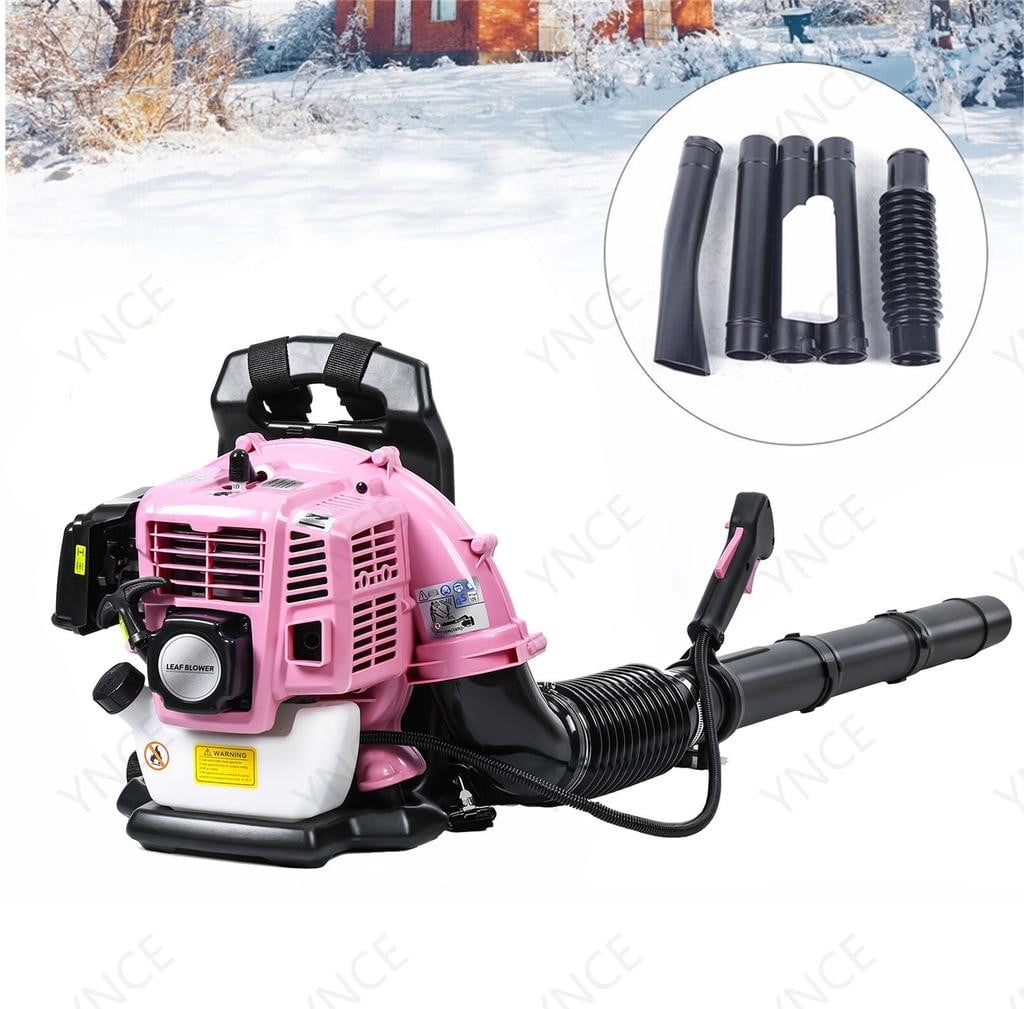 52CC 1.7HP 2 Stroke Backpack Gas Powered Leaf Blower, High Strength Snow Blower, Grass Lawn Blower Air Cooling Gasoline Backpack Grass Blower with Single-Cylinder Air-Cooled for Gutter,Garden,Yard