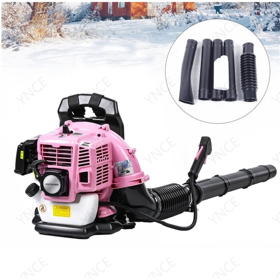 52CC 1.7HP 2 Stroke Backpack Gas Powered Leaf Blower, High Strength Snow Blower, Grass Lawn Blower Air Cooling Gasoline Backpack Grass Blower with Single-Cylinder Air-Cooled for Gutter,Garden,Yard