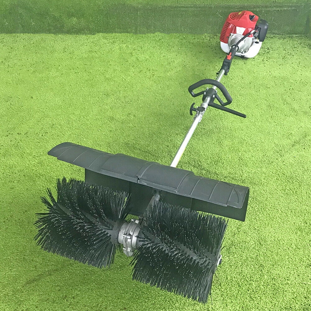 52CC 2.3HP Gas Power Sweeper Hand Held Broom Cleaning Driveway Turf ...