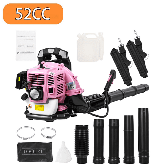 52CC 2 Stroke Backpack Leaf Blower Gas Powered, 550CFM 200MPH Powerful Wind, Cruise Control, High-Efficient Commercial Gas Leaf Blower for Yard Lawn Care, Debris Dust & Leaf Cleaning