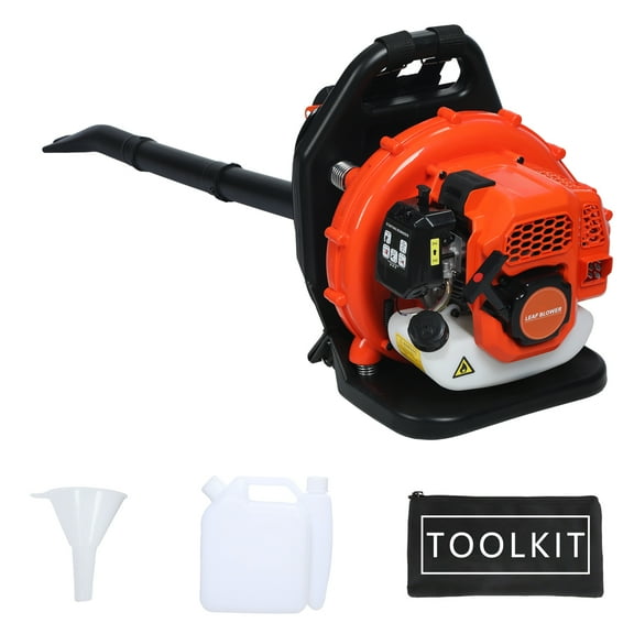 52CC 2-Stroke Gas Backpack Leaf Blower 550CFM Commercial Grade for Yard Care Lawn Cleaning