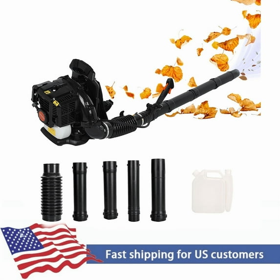 52CC 550 CFM Leaf Blower - 2-Stroke Backpack Gas Powered Leaf Blower, Grass Lawn Blower Air Cooling Gasoline Backpack Grass Blower, Backpack Snow Blower for Garden