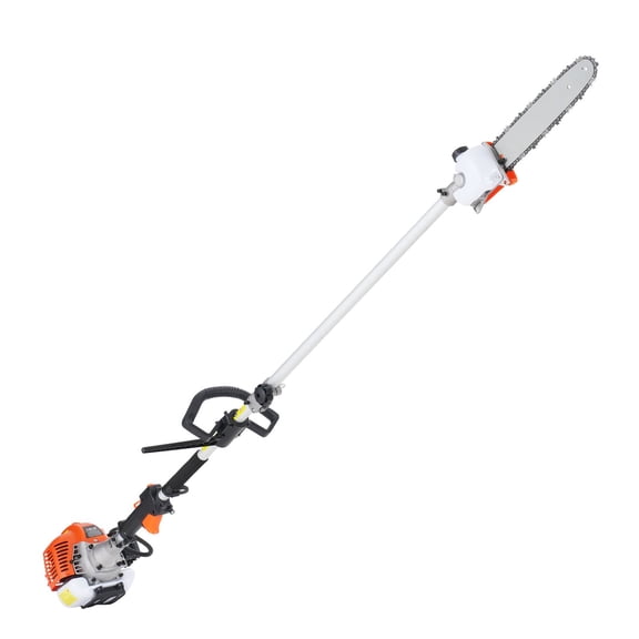 52CC 6-in-1 Multi-Functional Trimming Tools,Gas Hedge Trimmer,Weed Eater,String Trimmer,Brush Cutter,Edger,Pole Saw Chainsaw Pruner with ExtensionPole