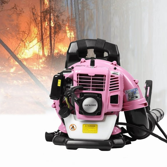 52CC Gas Backpack Leaf Blower 2 Stroke Enginee 550CFM 200MPH , 1.7HP ,Ergonomic Harness System,Low Vibration and Cruise Control Powerful Gas Blowers for Lawn Yard Care-Gifts for Dad