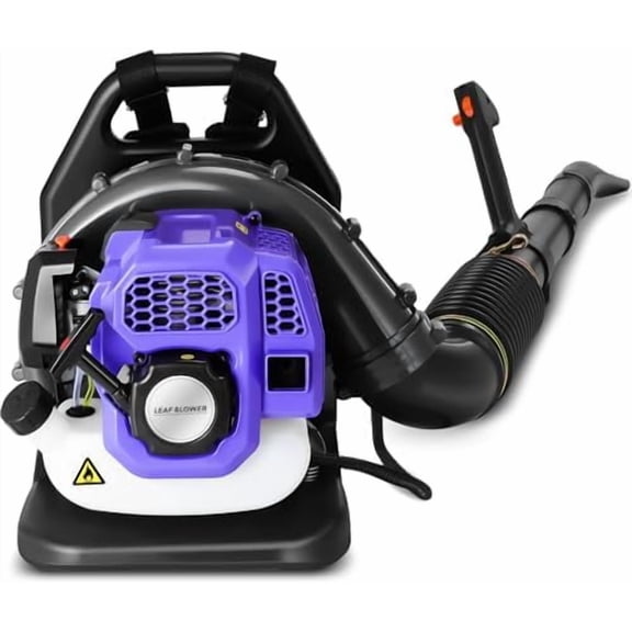 52CC Gas Backpack Leaf Blower, 720 CFM, 230 MPH 2-Stroke Blower with Adjustable Speed, Low Noise, and Ergonomic Design for Lawn, Yard, Garden & Commercial Use-Purple$$Garden & Patio