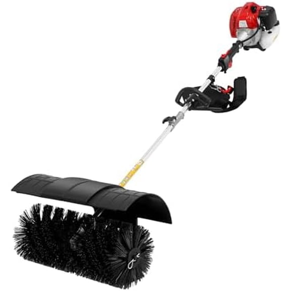 52CC Handheld Lawns Sweeper 2.3HP 2 Stroke Air Cooling Fuel Engine Gas Power Sweeping Broom Machine for Artificial Lawns Streets Farms Driveways, 8500RPM$$Garden &