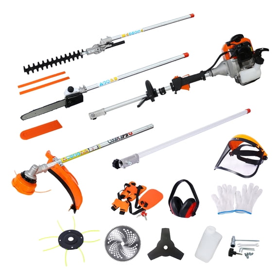 52CC Gas Multi-Tool 10-in-1 - Pole Saw, Hedge Trimmer, Brush Cutter, Grass Trimmer - EPA Compliant