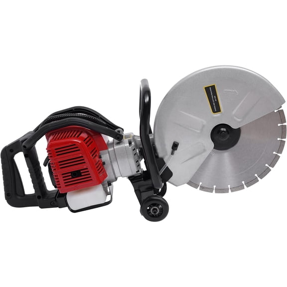 52CC Gas Power Concrete Saw 2-Stroke Cut Off Saw With 350mm saw blade Concrete Cutter for Road Cutting, Bridge Engineering and Wood Cutting