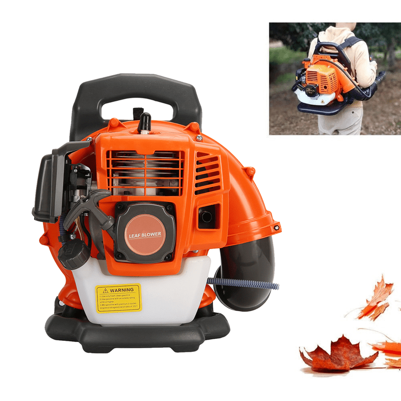 52CC Gas Powered Backpack Leaf Blower, 1.7 HP 2-Cycle 550 CFM 200 MPH , Commercial-Grade Gas Leaf Blower for Landscaping, Snow Removal, and Heavy-Duty Yard Work