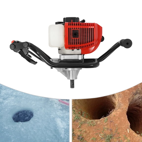 52CC Gas Powered Earth Auger Post Hole Digger Auger 2Stroke 2hp (Drill Bit Not Included)