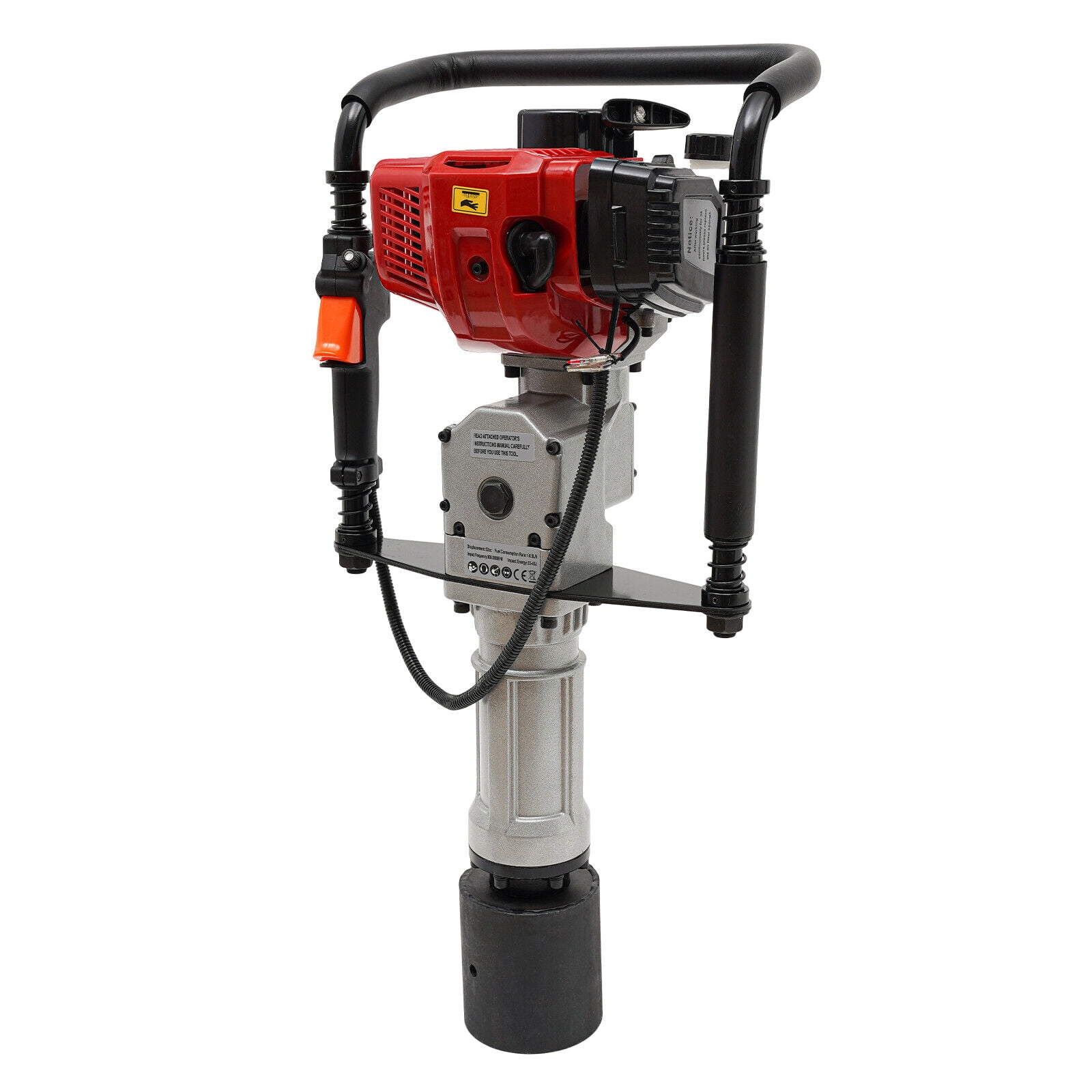 52CC Gas-Powered T-Post Driver with 2.55HP 2-Stroke Engine, Air-Cooled ...