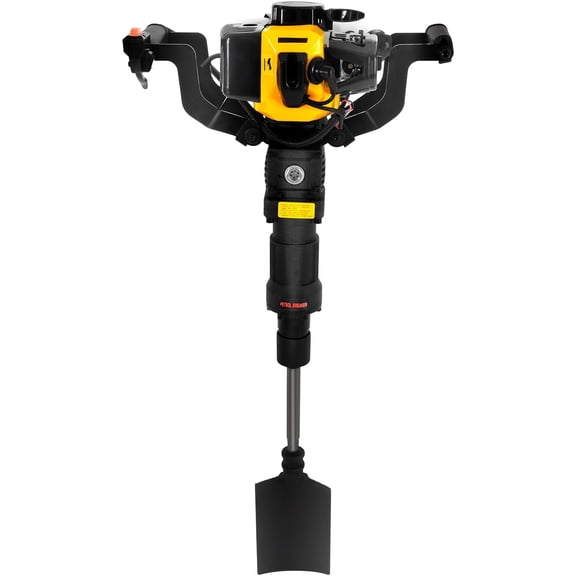 52CC Handheld Trencher Digger Machine, 2 Stroke Gas Powered Tree Digger with Shovel 1250W/6500RPM Gasoline Garden Shovel Digging Machine for Orchards, Parks, Nurseries, Forestry Farms, Urban Greening