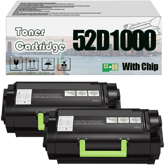 52D1000 Toner Cartridge, Compatible for Lexmark MS810n MS810de MS810dn MS810dtn MS710dn MS711dn MS811dn MS811dtn MS811n MS812de MS812dn MS812dtn Printers
