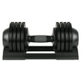 thumbnail image 1 of 52LBS Adjustable Dumbbell, Steel and Plastic, Rubber Coated, 1 of 9