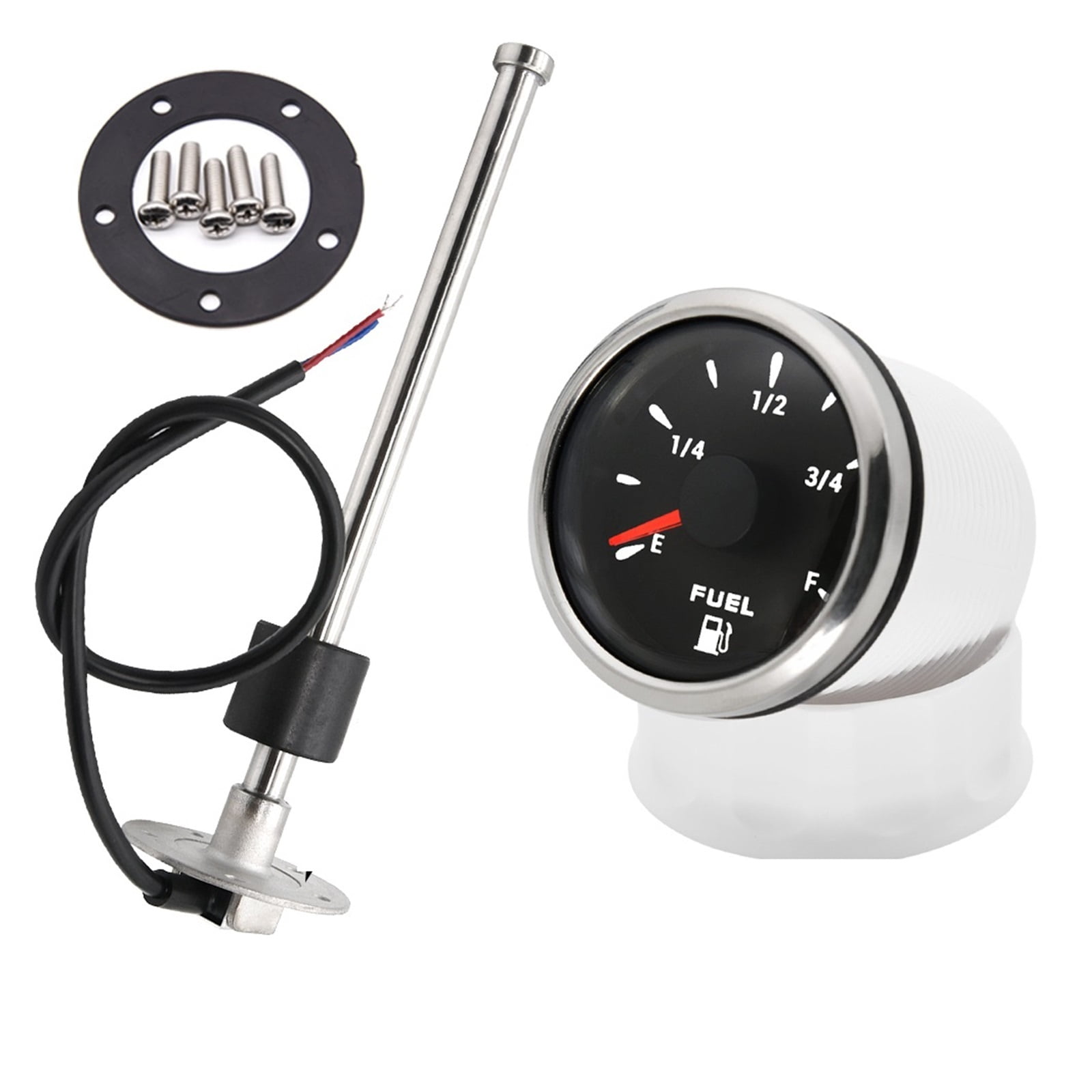 52MM Car Boat Fuel Gauge For 0190ohm Fuel Level Sensor For Universal