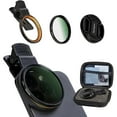 thumbnail image 1 of 52MM Circular Polarizer Filter, Ultra Slim Multi-Coated CPL Lens Filter, Clip-on Phone Camera Filter Kit, Compatible for iPhone 15 14 13 12 11,Motorola, Google Pixel and Other Smart Phones, 1 of 1