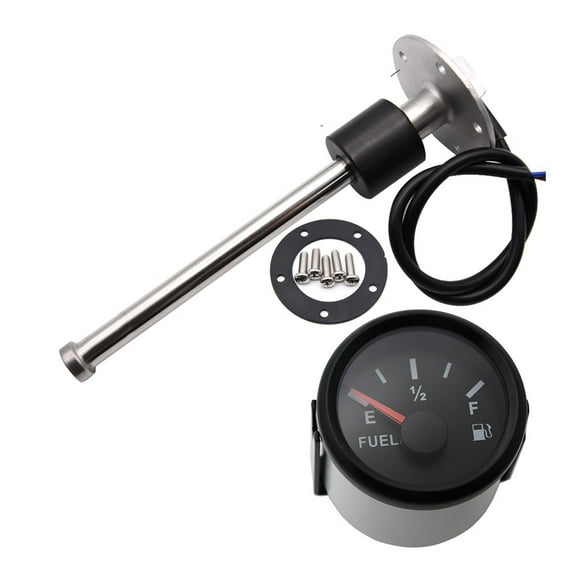 52MM Fuel Level Gauge With 0-190ohm Fuel Level SensorFuel Sender Unit Auto Gauge For Boat ,Easy Setup