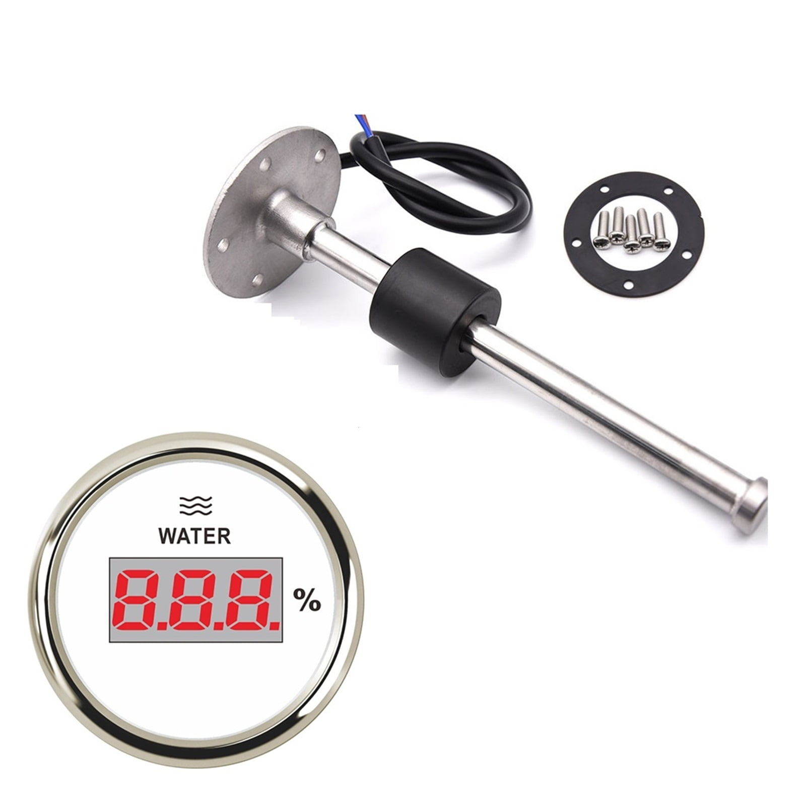 52MM Gauge Water Level Gauge Red Light 24033Ohm Water Tank Level