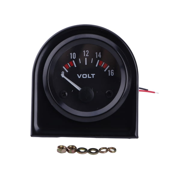 52MM Gauges Voltmeter 8-16V Marine VoltMeter Auto Voltmeter Voltage Boats Automobile With LED Backlights