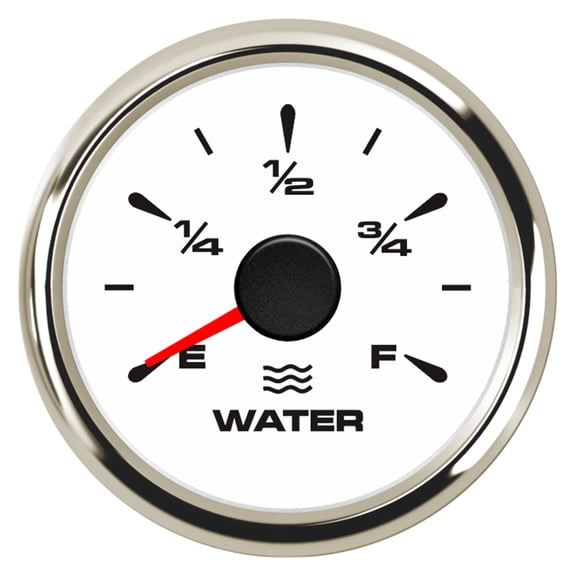 52MM Marine Car Truck Boat Water Tank Level Indicator Gauge 0-190ohms 240-30ohms Water Level Gauge With 8 Colors Backlight 9-32V ,High Precision