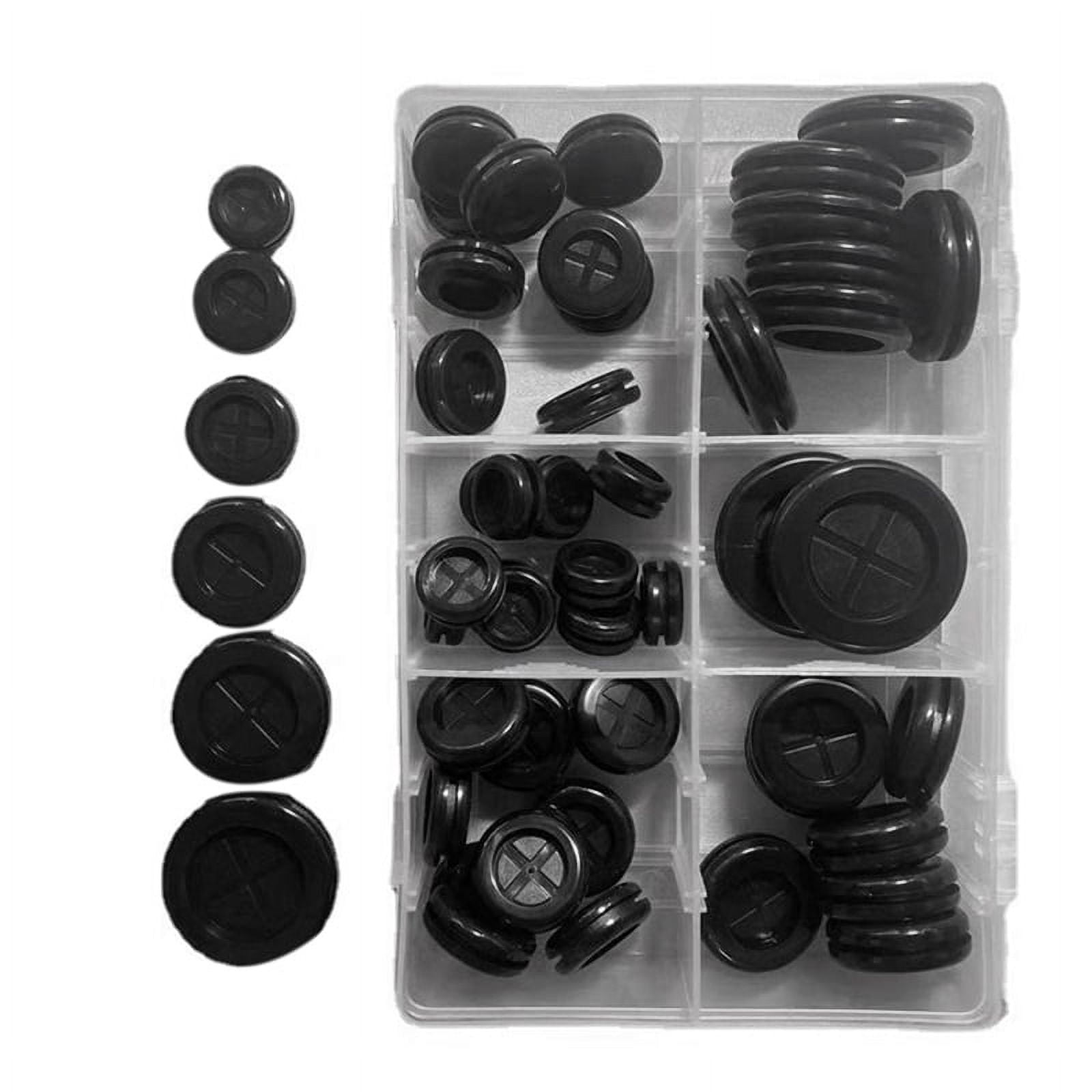 EASYEAH 1" Snap-In Knockout Insulating Bushing – 20-Pack, Nylon Cable Grommet, Flame Retardant, For Electrical Boxes
