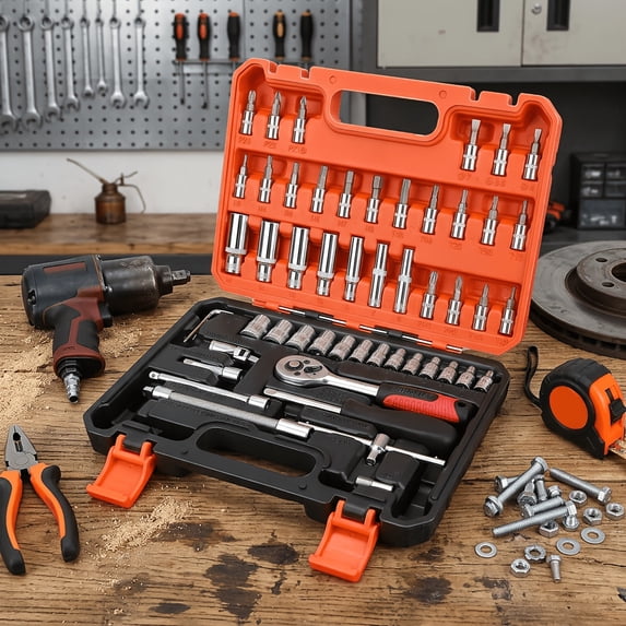 52PCS RED TOOL