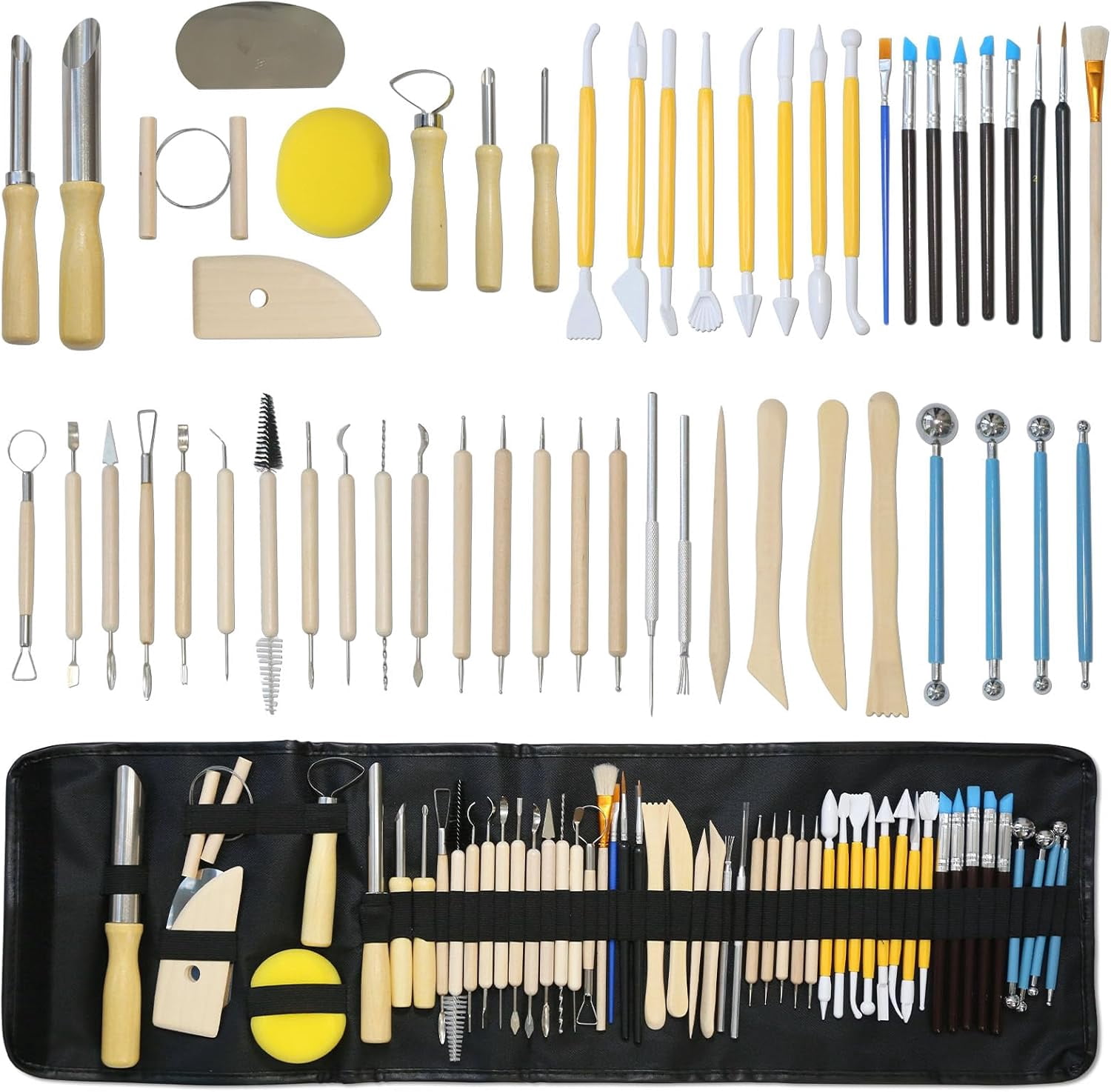 52Pcs Clay Tools Kit - Clay Sculpting Tools Sculpting Tool for Adults ...